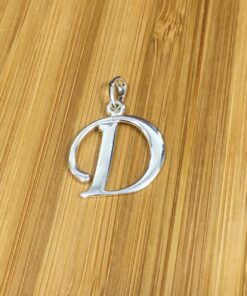 Pingente Letra Cursiva - D
