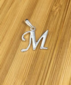 Pingente Letra Cursiva - M