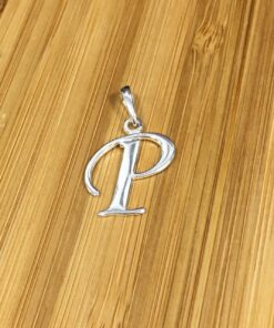 Pingente Letra Cursiva - P