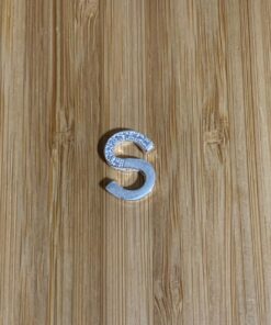 Pingente Letra com Zircônia - S