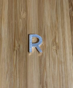 Pingente Letra com Zircônia - R