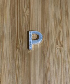 Pingente Letra com Zircônia - P