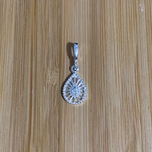 Pingente Mandala Gota com Zircônia