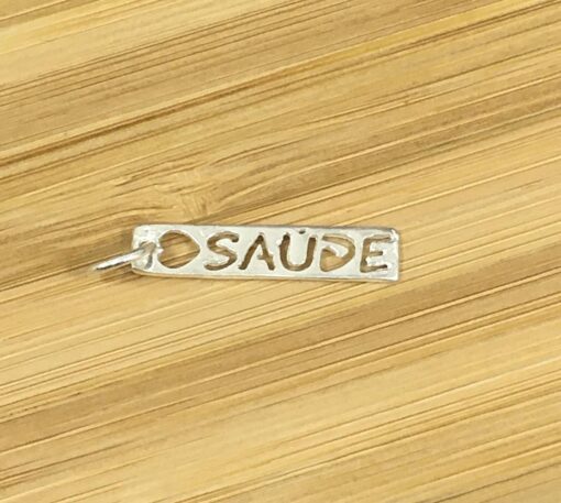 Pingente Placa Saúde Fina