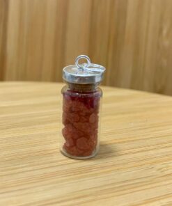 Pingente Sal Grosso Colorido - Vermelho