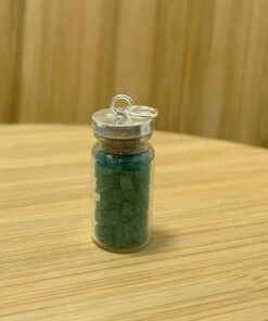 Pingente Sal Grosso Colorido - Verde Escuro