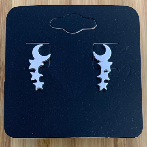 Brinco Earcuff Estrelas e Lua
