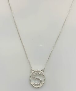 Gargantilha Letra com Zircônia - S