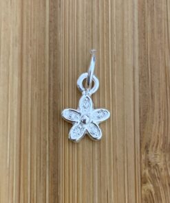 Pingente Flor com Zircônia