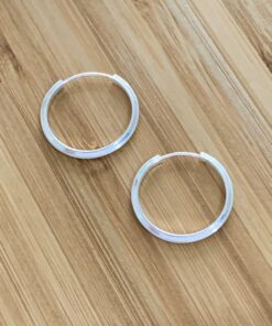 Argola Redonda Fio Triangulo 1,8cm por 2cm