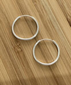 Argola Redonda Fio Redondo 2cm por 2cm