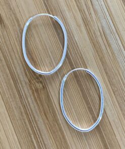 Argola Oval Fio Redondo 2cm x 2,5cm