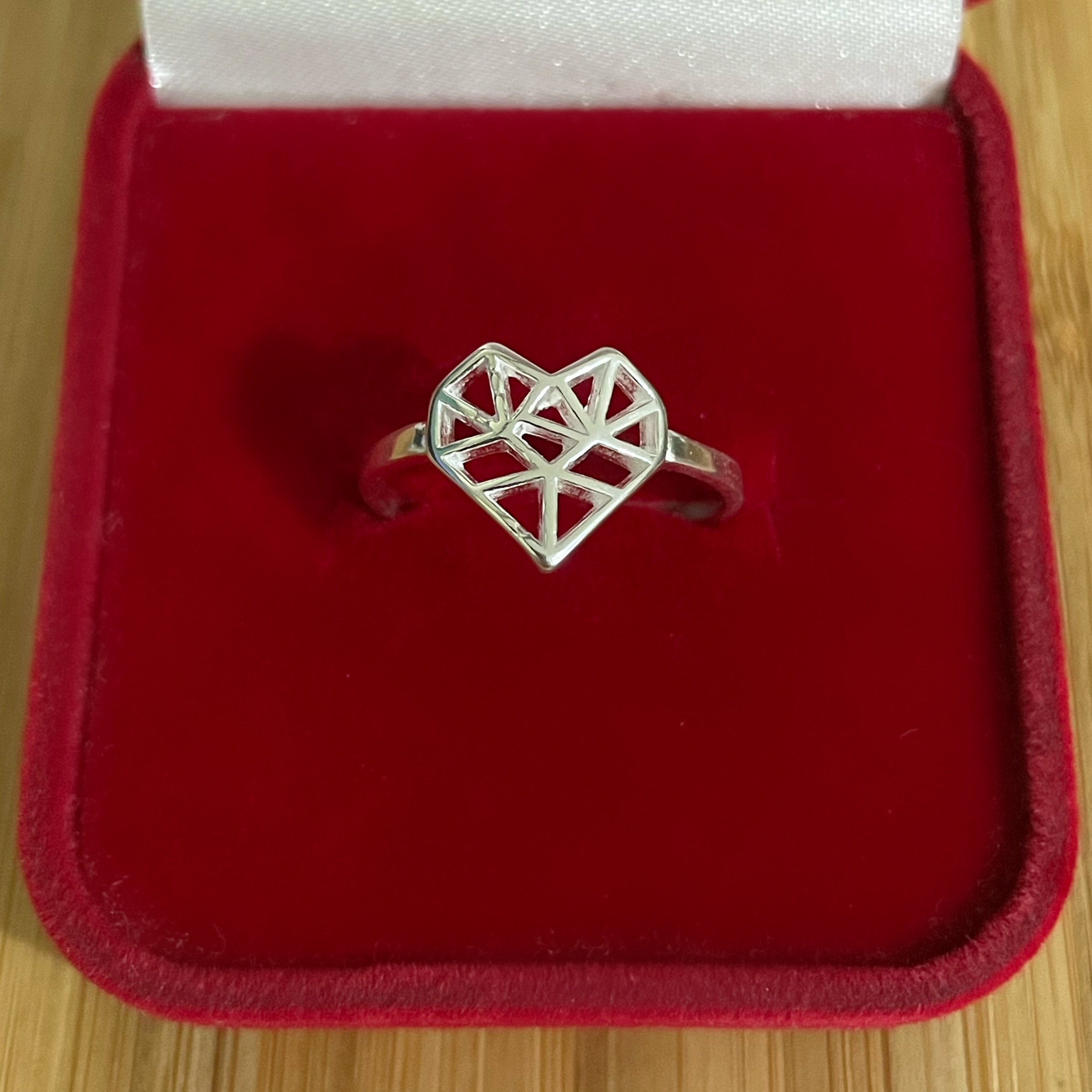 Anel Coração Mosaico