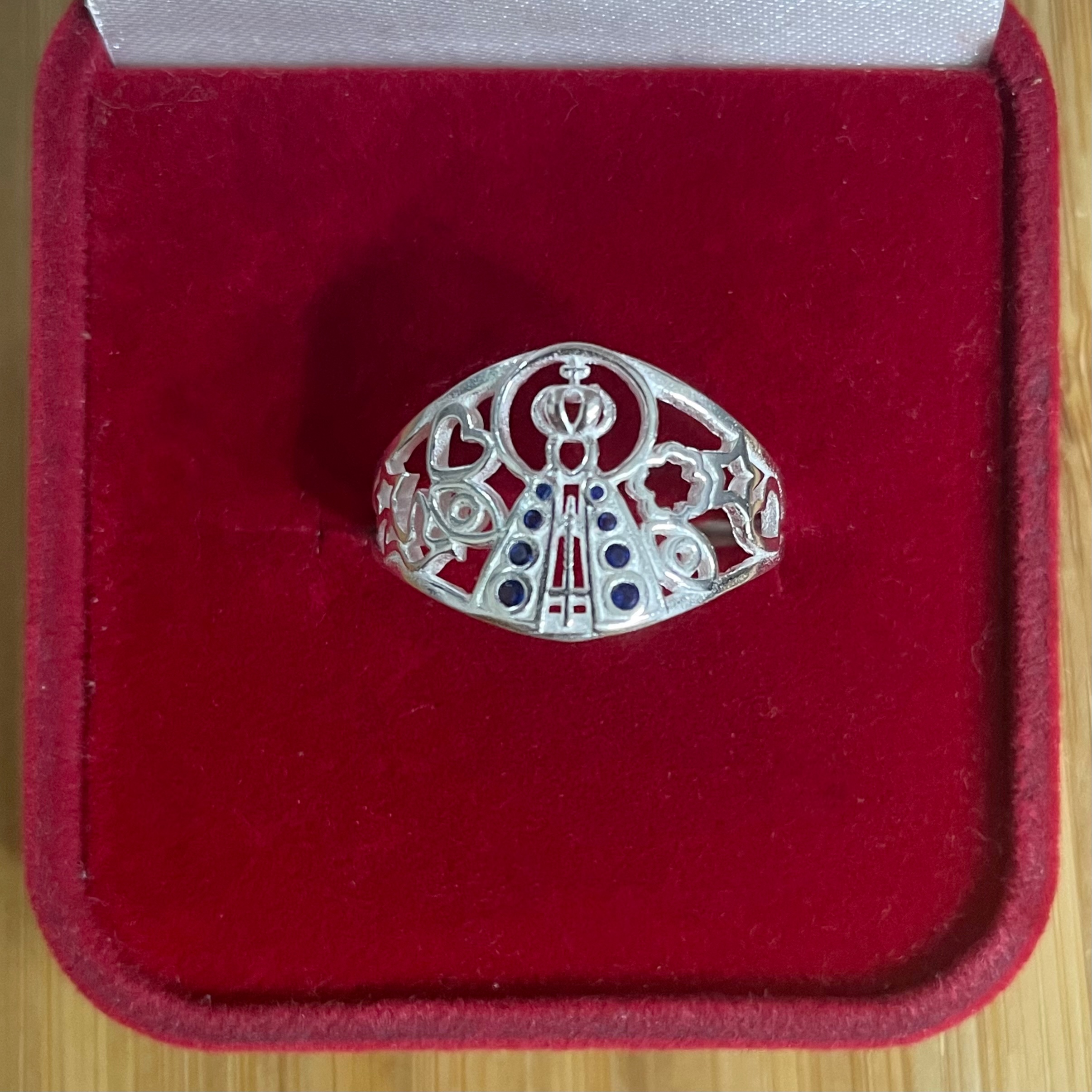 Anel Nossa Senhora Estilizada