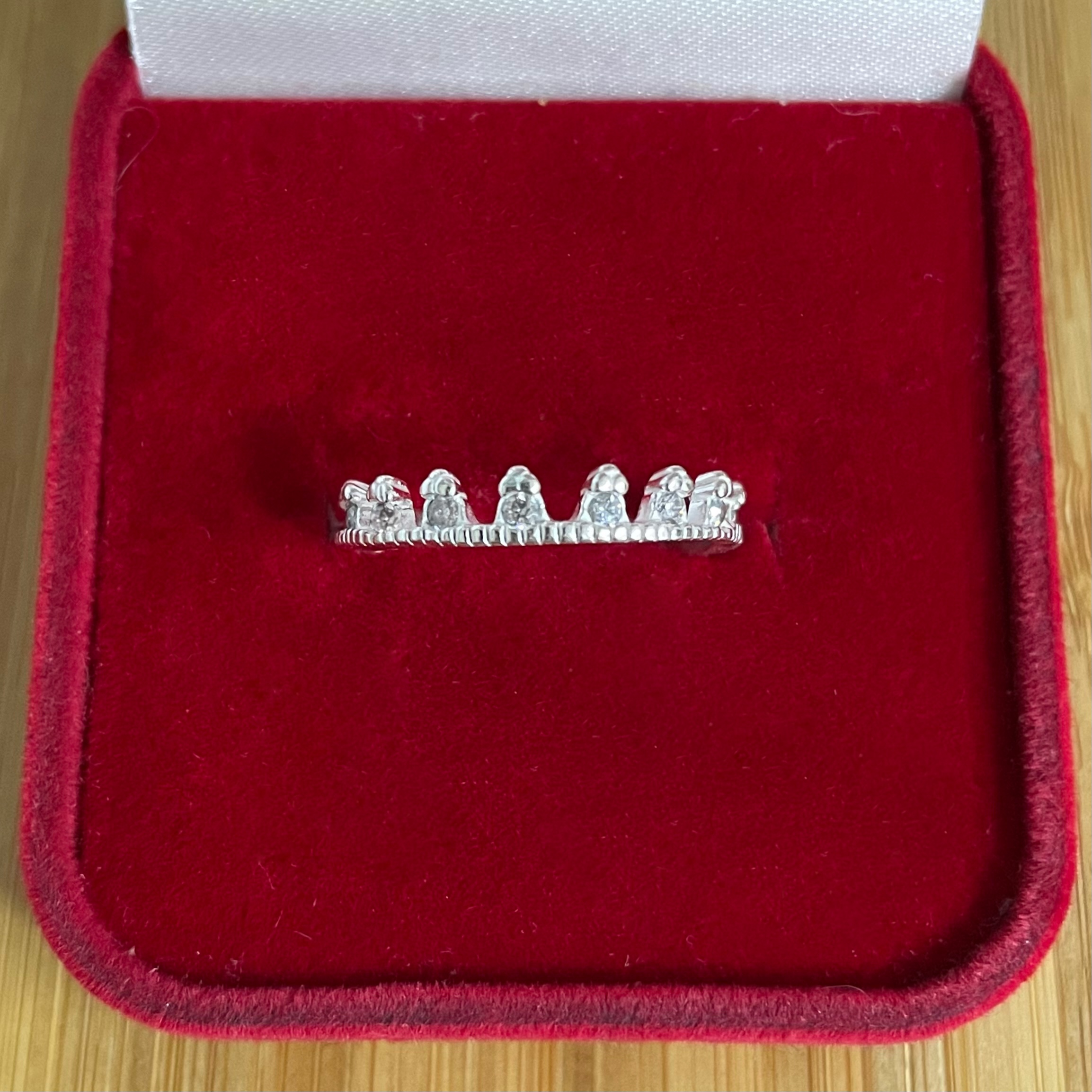 Anel Coroa com Zircônias