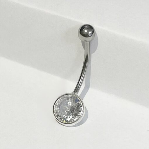 Piercing de Umbigo Zircônia Redonda