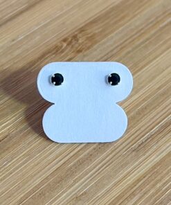 Brinco Zircônia Colorida Redonda PP - Preto