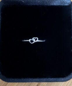 Anel Falange Corações Vazados