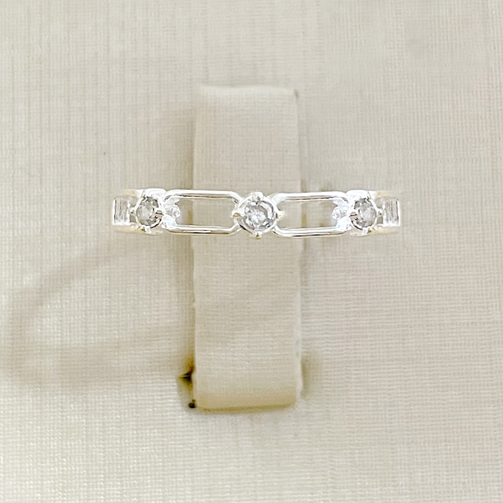 Anel Cadeado Com Zircônia