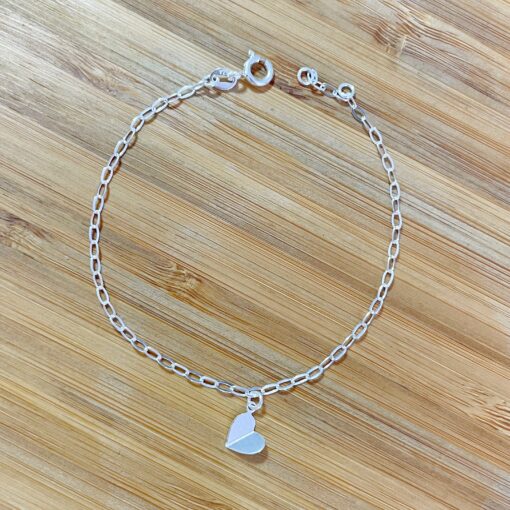 Pulseira Cadeado Coração 3D