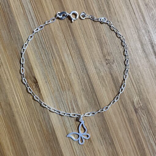 Pulseira Borboleta Vazada Pendurada