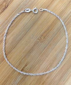 Pulseira Singapura Fina 18cm
