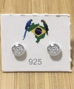 Brinco Zircônia Branca com Prata em Volta M 5mm