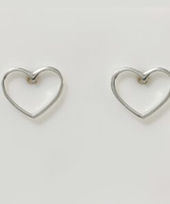 Brinco Coração Vazado Médio