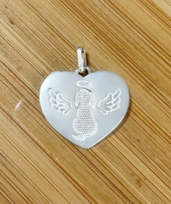 Pingente Coração Cachorro Anjinho