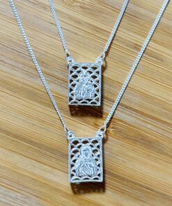 Escapulário Nossa Senhora do Carmo e Sagrado Coração de Jesus