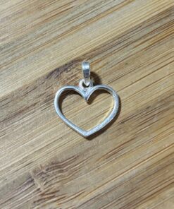 Pingente Coração Vazado Médio