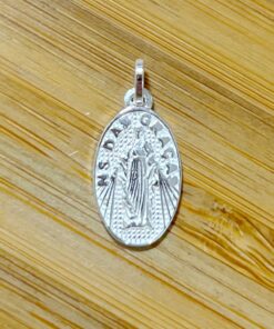 Pingente Medalha Oval Nossa Senhora das Graças