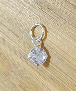 Pingente Ponto de Luz Zircônia Redonda 5mm