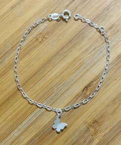 Pulseira Cadeado Borboleta 3D