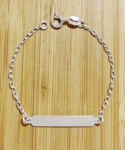Pulseira Chapinha Quadrada com Corrente Cadeado