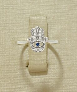 Anel Mão de Fátima com Zircônias