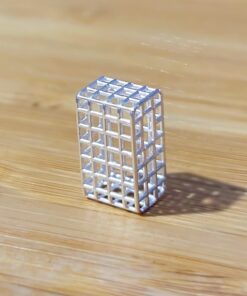 Pingente Geometrico Retangulo Transpassado