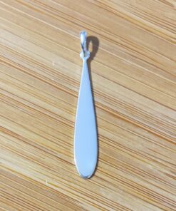 Pingente Geométrico Gota Todo Prata