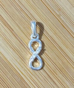 Pingente Infinito Vazado com Zircônias