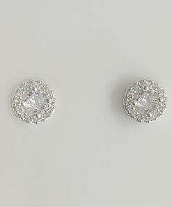 Brinco Redondo Cravejado Zircônia Transpassada