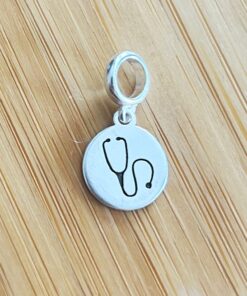 Berloque Placa Estetoscópio