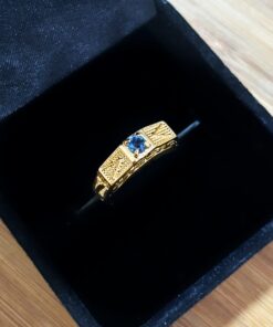 Anel Masculino de Formatura 5º Ano Regulável Folheado a Ouro