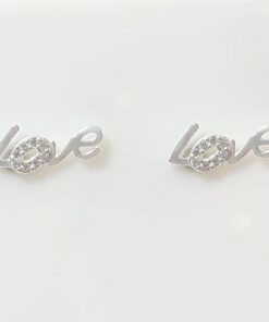 Brinco Love com Zircônias