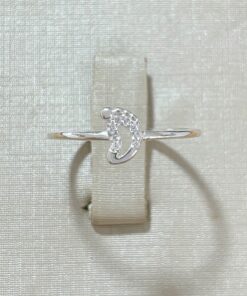 Anel Pé de Bebê Cravejado