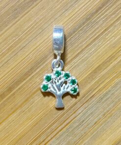 Berloque Árvore da Vida Zircônias Verdes