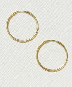 Argola Redonda 2,5cm por 2,5cm Folheada Ouro 18k
