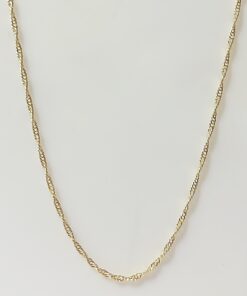 Cordão Singapura 45cm Folheado Ouro 18k