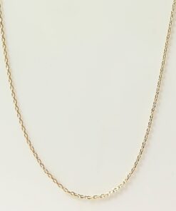 Cordão Cadeado 45cm Folheado Ouro 18k