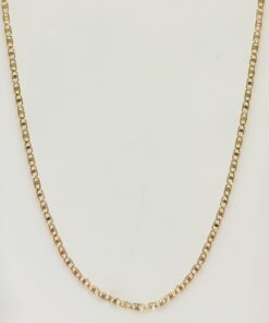 Cordão Piastrine 60cm Folheado Ouro 18k