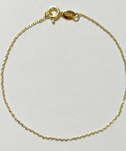 Pulseira Cadeado 18cm Folheado Ouro 18k